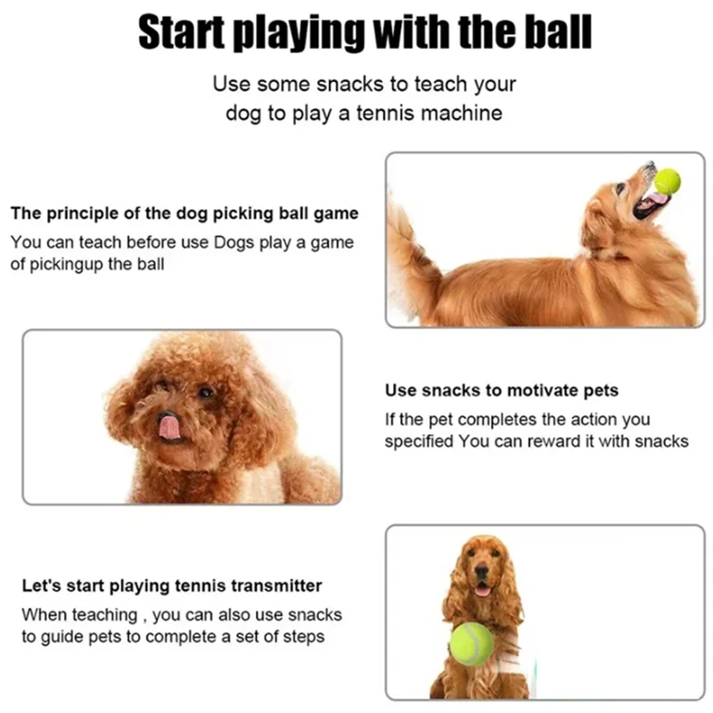 AA81-Fun Interactive Machine Fun Interactive Catapult Throw Rechargable Dog Tennis Ball Launcher Dogs Chase Automatic Toys