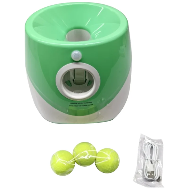 AA81-Fun Interactive Machine Fun Interactive Catapult Throw Rechargable Dog Tennis Ball Launcher Dogs Chase Automatic Toys