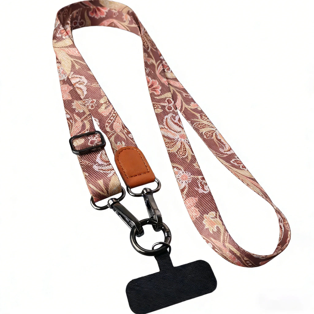 Vintage Boho Style Crossbody Phone Lanyard Adjustable Anti-Lost Neck Strap Rope with Clip for iPhone Xiaomi Case Accessories