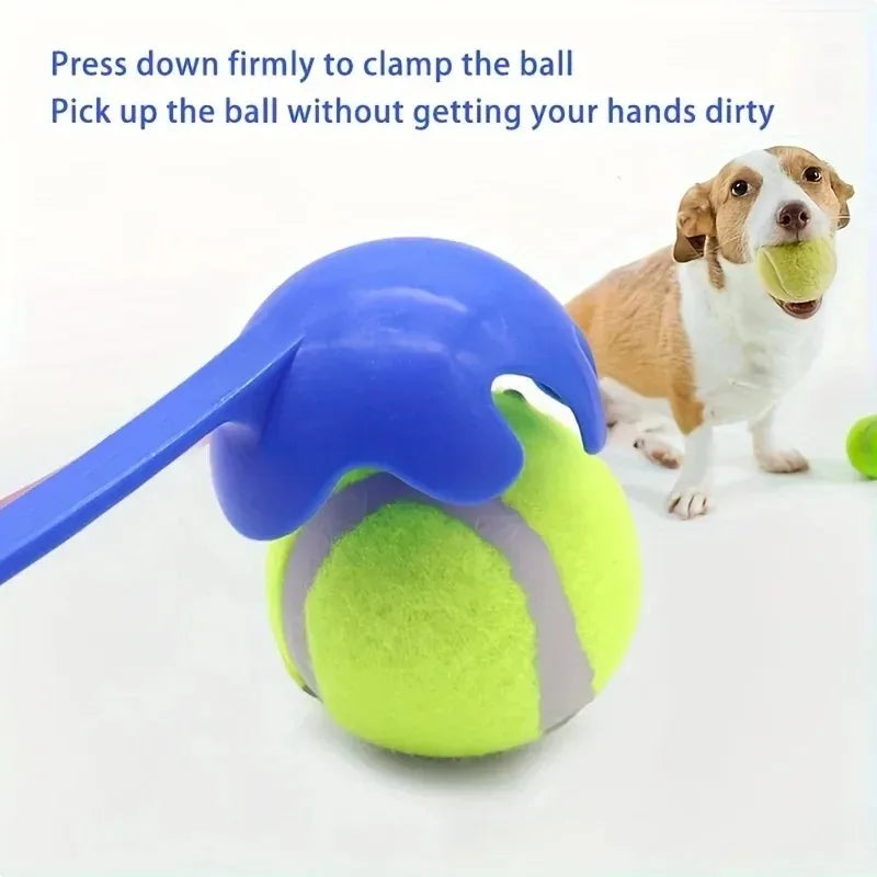 Dog Ball Launcher Toy Manual Tennis Ball Thrower for Dogs Outdoor Interactive Fetch Training Tool Pet Accessories Long Handle
