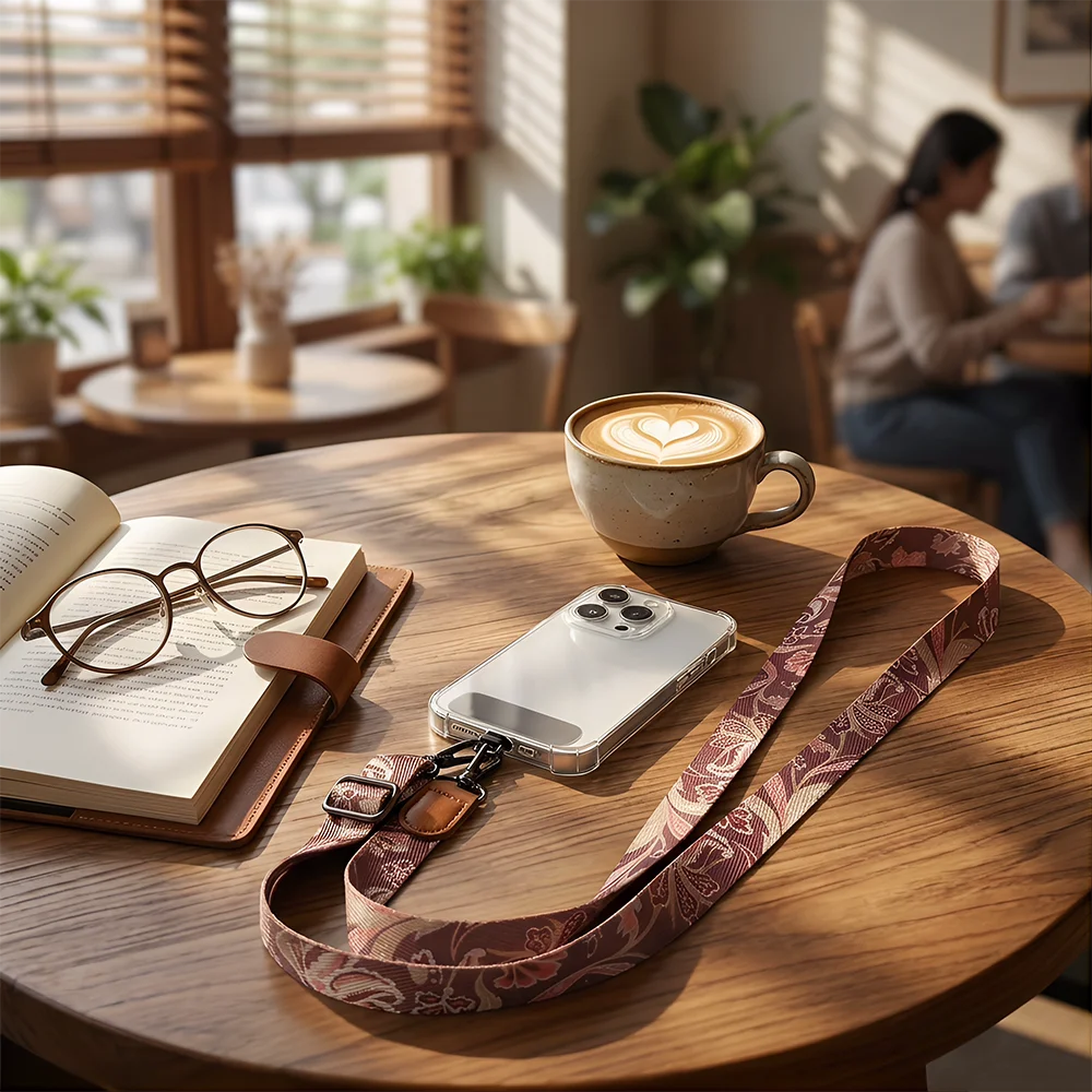 Vintage Boho Style Crossbody Phone Lanyard Adjustable Anti-Lost Neck Strap Rope with Clip for iPhone Xiaomi Case Accessories