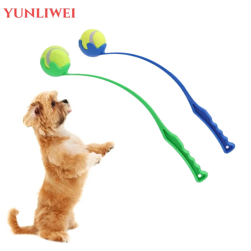 Dog Ball Launcher Toy Manual Tennis Ball Thrower for Dogs Outdoor Interactive Fetch Training Tool Pet Accessories Long Handle