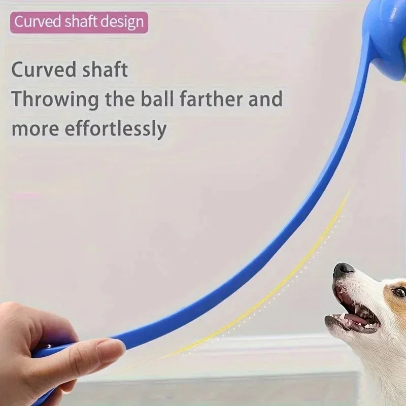 Dog Ball Launcher Toy Manual Tennis Ball Thrower for Dogs Outdoor Interactive Fetch Training Tool Pet Accessories Long Handle
